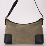 Loewe Suede Anagram Shoulder Bag - FashioNica
