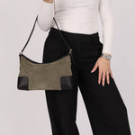 Loewe Suede Anagram Shoulder Bag - FashioNica