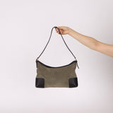 Loewe Suede Anagram Shoulder Bag - FashioNica