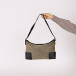 Loewe Suede Anagram Shoulder Bag - FashioNica
