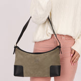 Loewe Suede Anagram Shoulder Bag - FashioNica