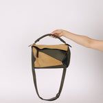 Loewe Suede & Olive Medium Puzzle Bag - FashioNica