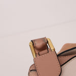 Loewe Suede Pink Bicolor Small Puzzle Bag - FashioNica