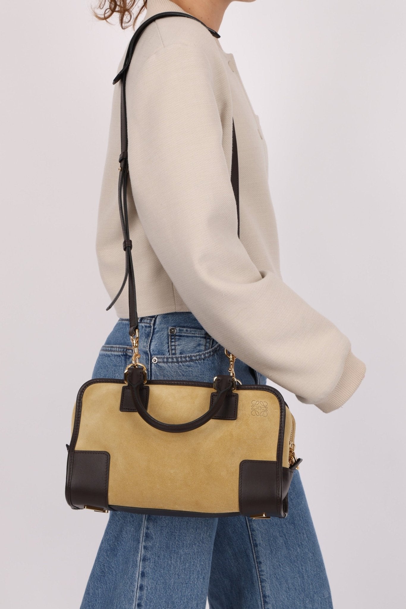 Loewe Suede Trimmed Amazona 28 - FashioNica