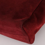 Loewe Suede Wine Red Anagram Crossbody - FashioNica