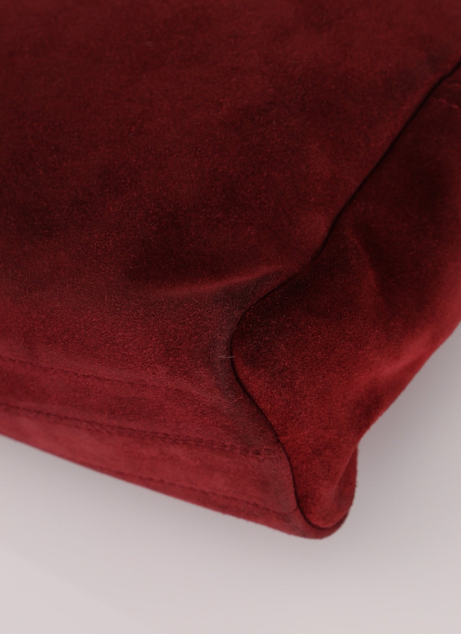 Loewe Suede Wine Red Anagram Crossbody - FashioNica