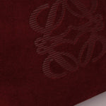 Loewe Suede Wine Red Anagram Crossbody - FashioNica