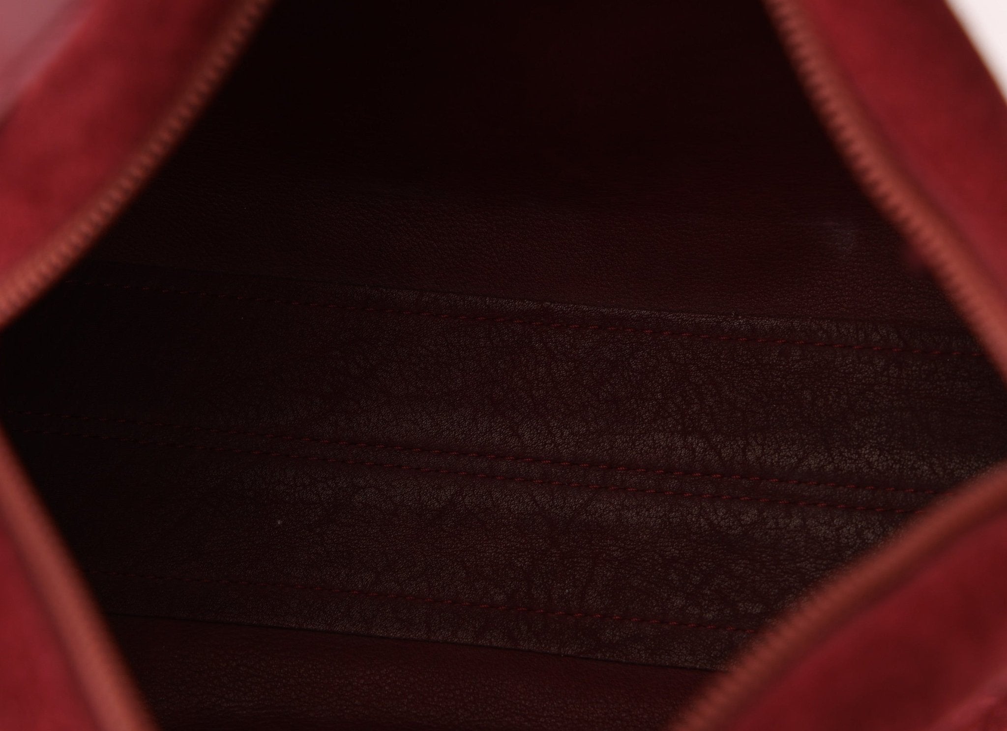 Loewe Suede Wine Red Anagram Crossbody - FashioNica