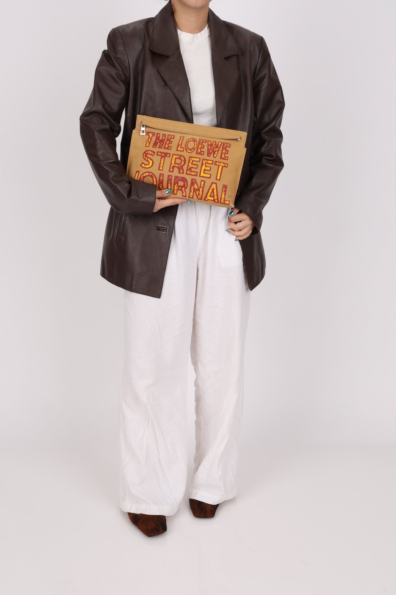 Loewe 'The Street Journal' Canvas T Pouch - FashioNica