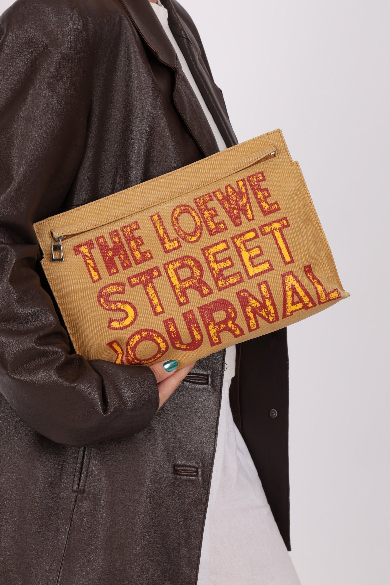 Loewe 'The Street Journal' Canvas T Pouch - FashioNica