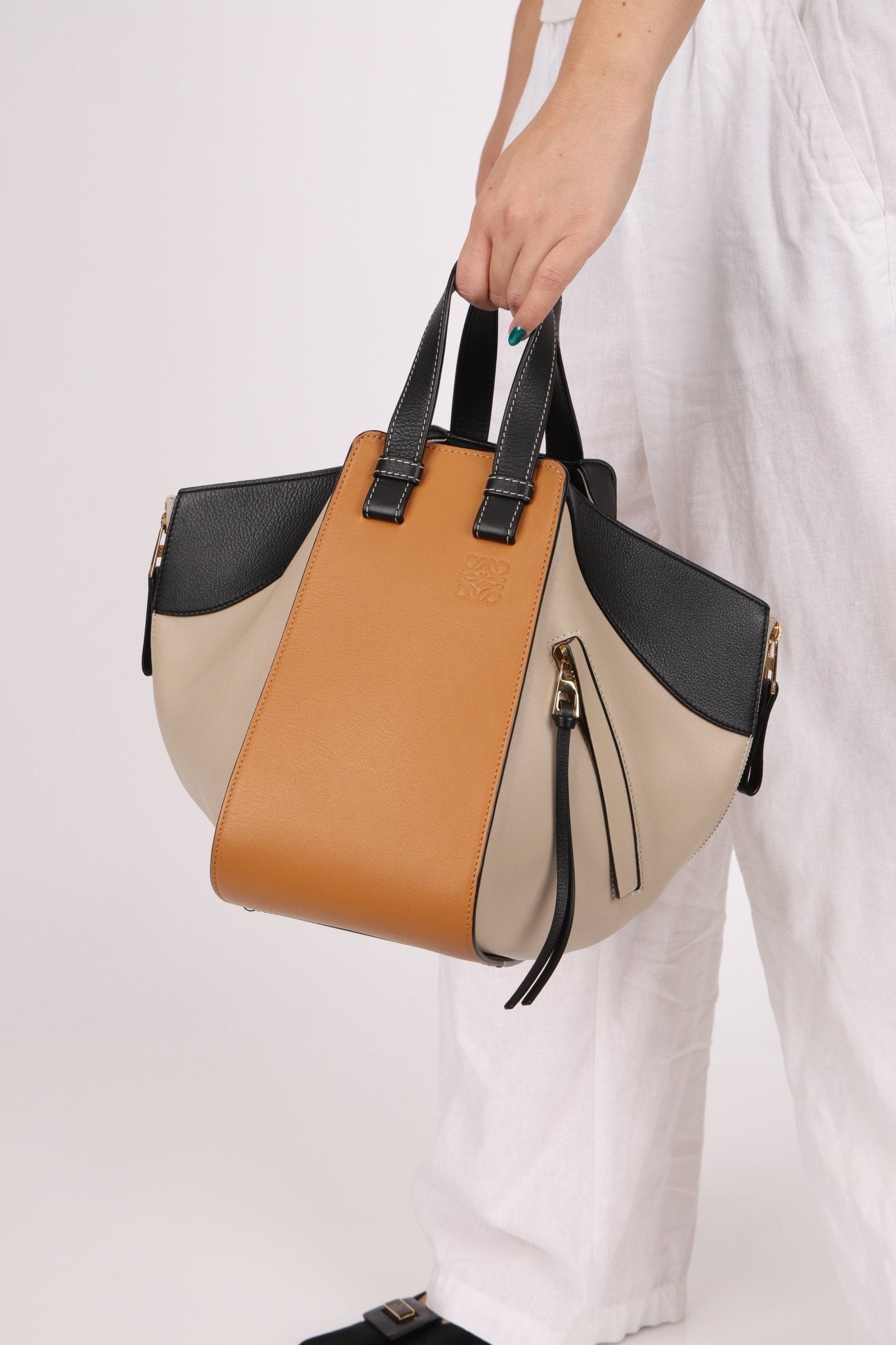 Loewe Tri - Colored Small Hammock Crossbody - FashioNica