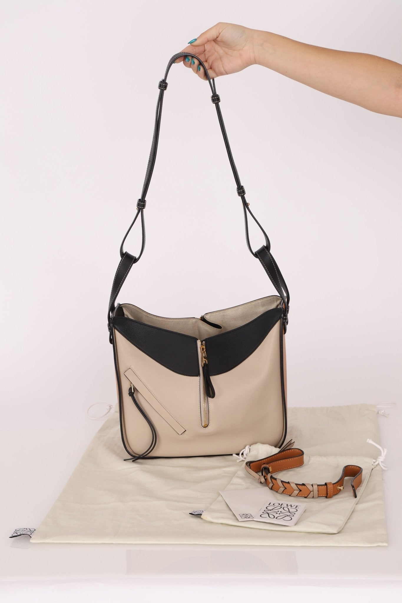 Loewe Tri - Colored Small Hammock Crossbody - FashioNica