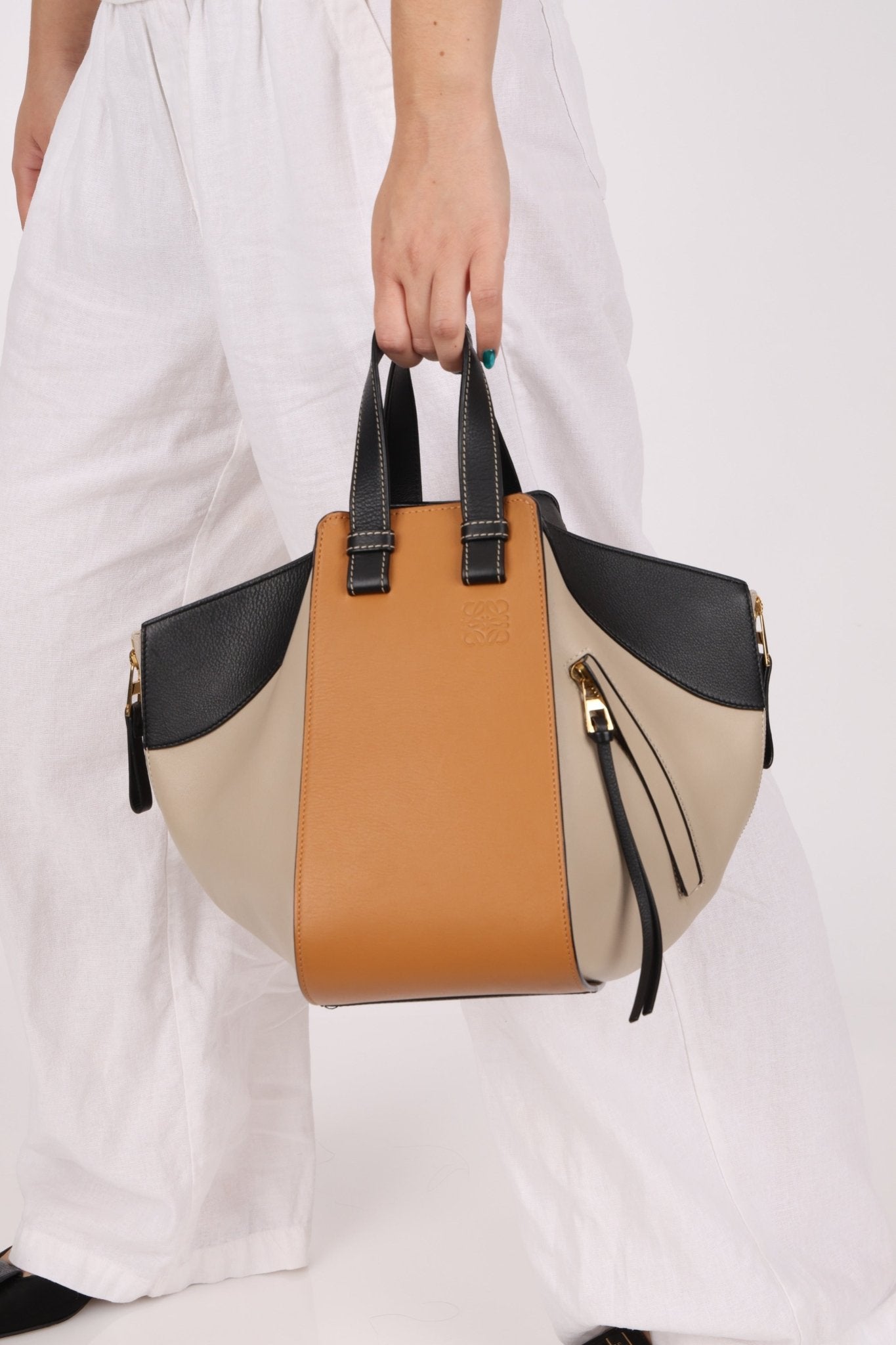 Loewe Tri - Colored Small Hammock Crossbody - FashioNica