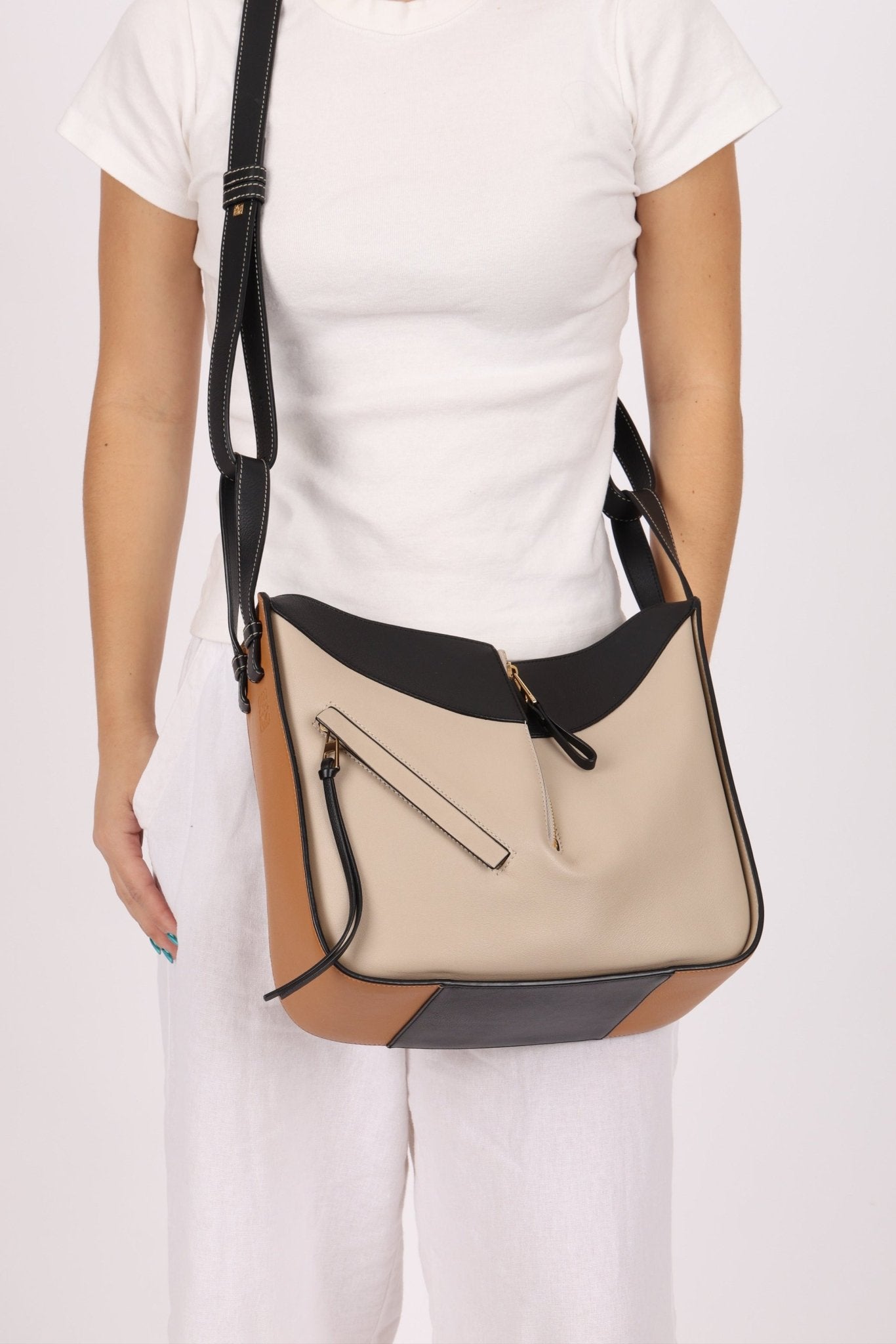 Loewe Tri - Colored Small Hammock Crossbody - FashioNica