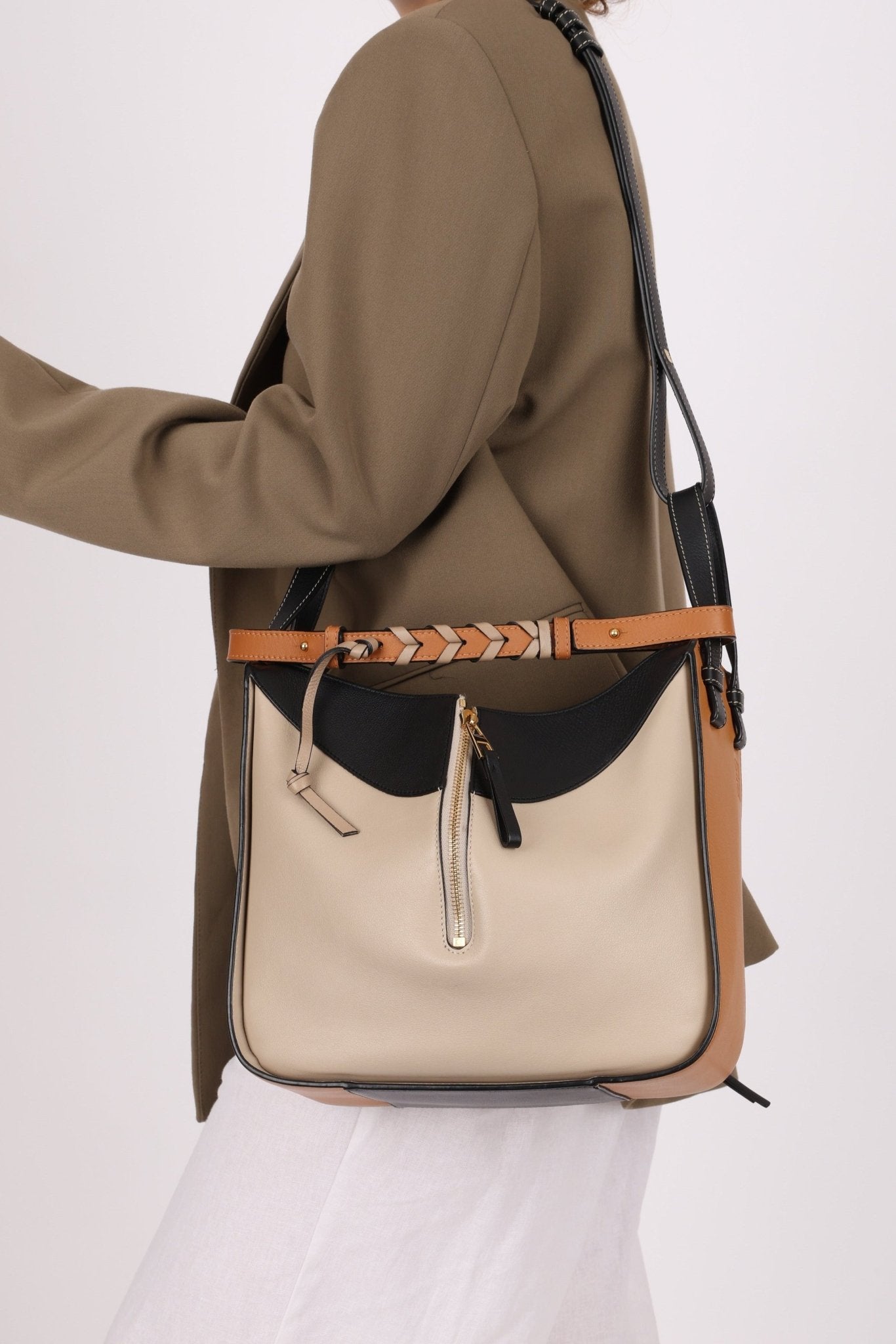 Loewe Tri - Colored Small Hammock Crossbody - FashioNica