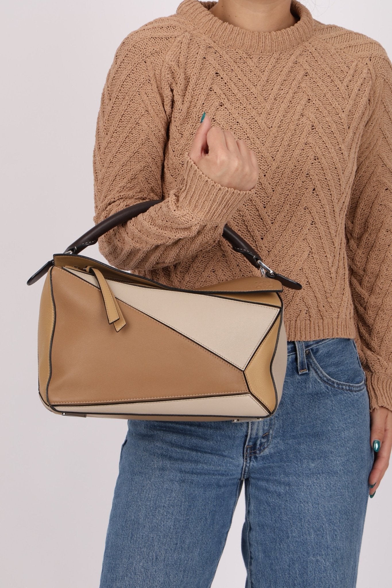Loewe Tricolor Medium Puzzle Bag - FashioNica