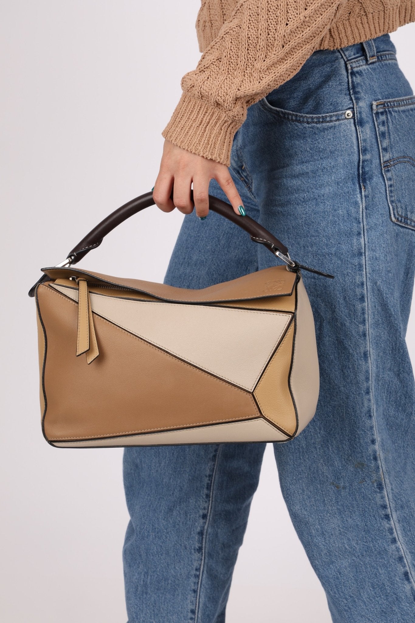 Loewe Tricolor Medium Puzzle Bag - FashioNica