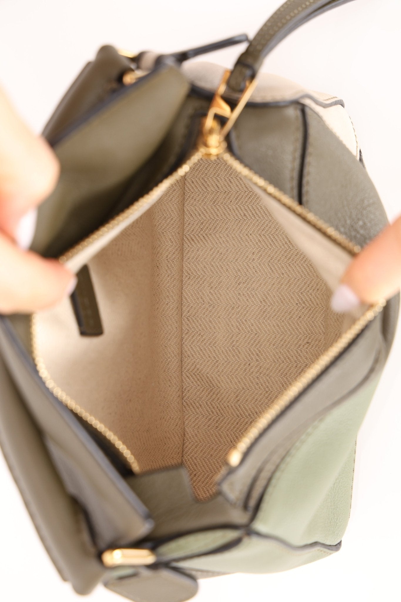 Loewe Tricolor Mini Puzzle Bag - FashioNica