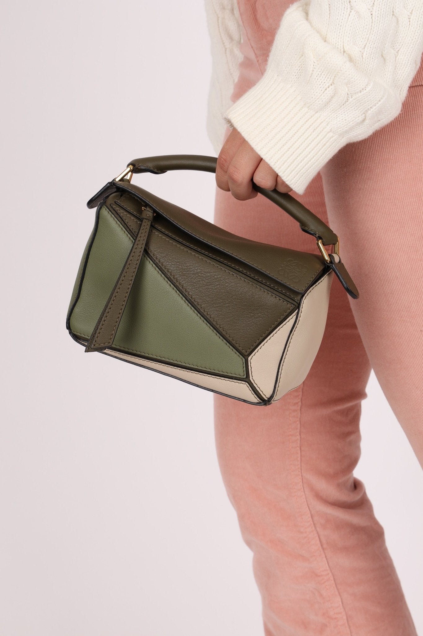 Loewe Tricolor Mini Puzzle Bag - FashioNica