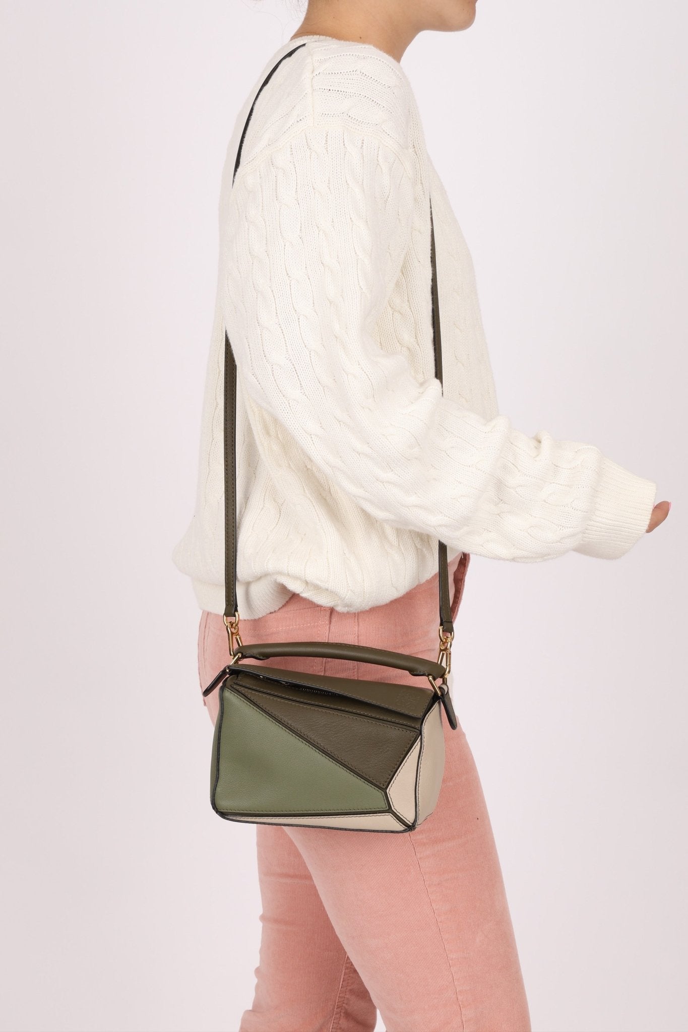 Loewe Tricolor Mini Puzzle Bag - FashioNica