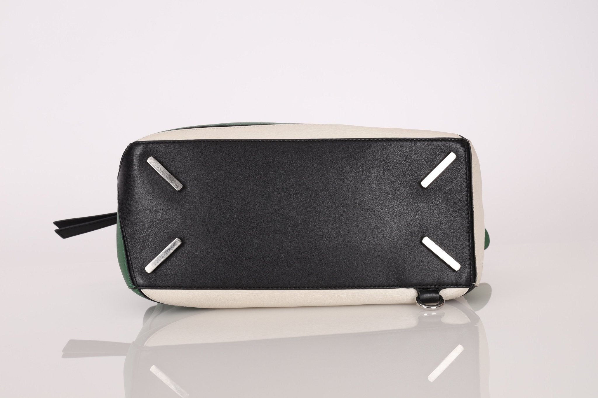 Loewe Tricolor Olive Medium Puzzle Bag - FashioNica