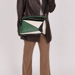 Loewe Tricolor Olive Medium Puzzle Bag - FashioNica