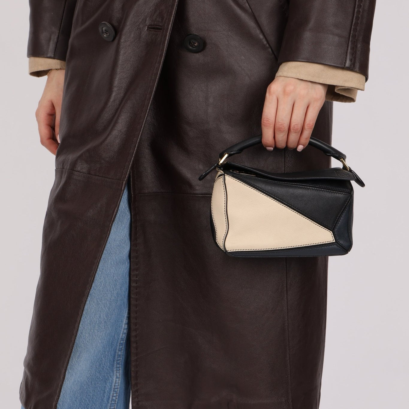 Loewe Tricolor Puzzle Mini Bag - FashioNica