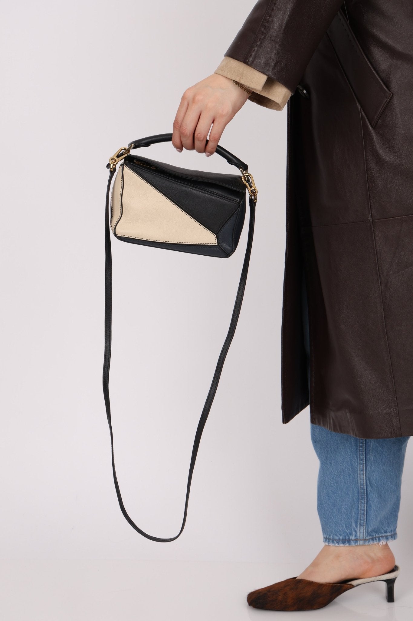 Loewe Tricolor Puzzle Mini Bag - FashioNica