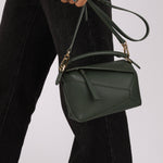 Loewe Vintage Khaki Mini Puzzle Edge Bag - FashioNica