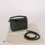Loewe Vintage Khaki Mini Puzzle Edge Bag - FashioNica