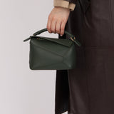 Loewe Vintage Khaki Mini Puzzle Edge Bag - FashioNica