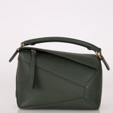 Loewe Vintage Khaki Mini Puzzle Edge Bag - FashioNica