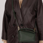 Loewe Vintage Khaki Mini Puzzle Edge Bag - FashioNica