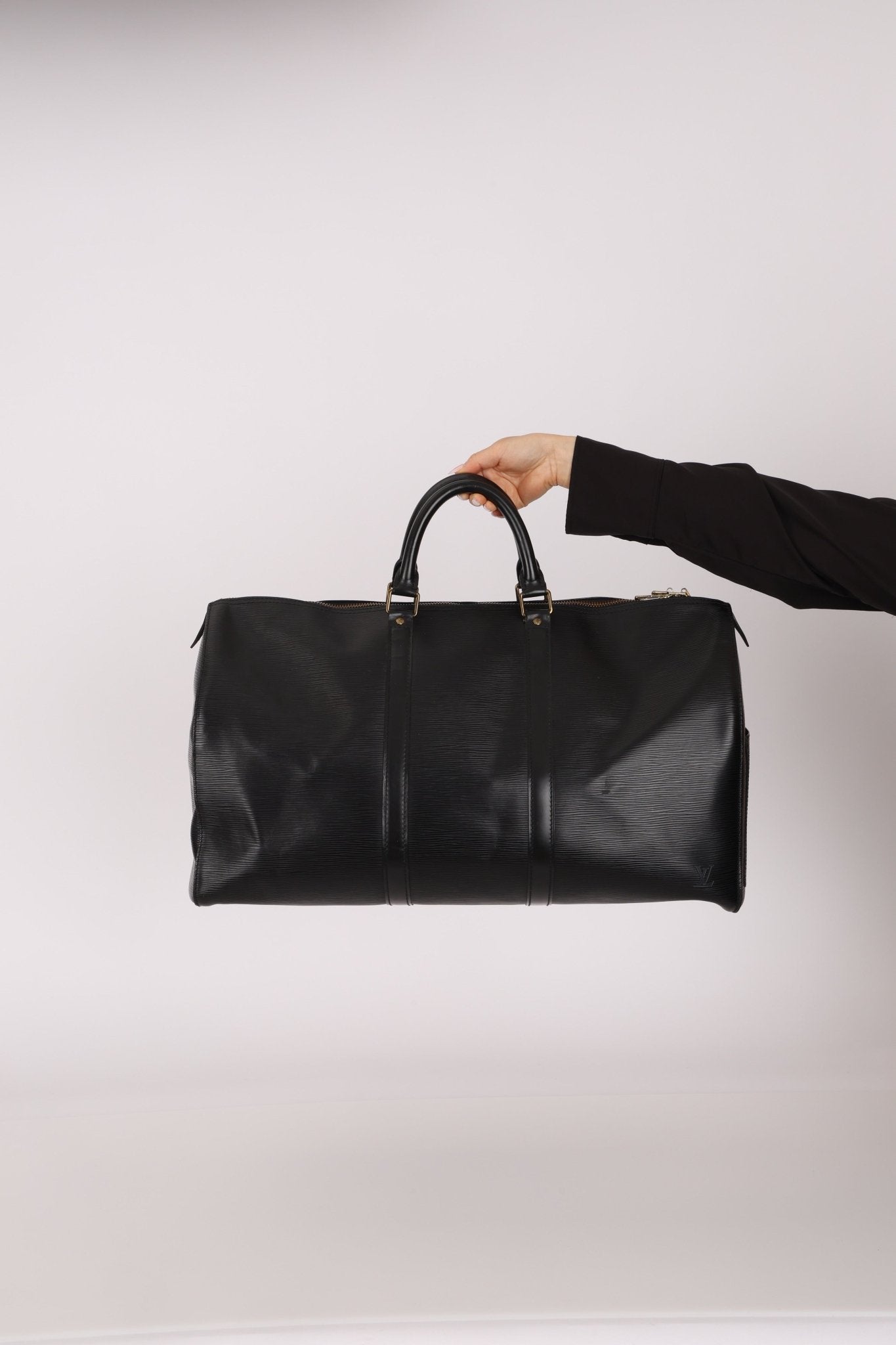 Louis Vuitton 1990 Black Epi Leather Keepall 50 - FashioNica