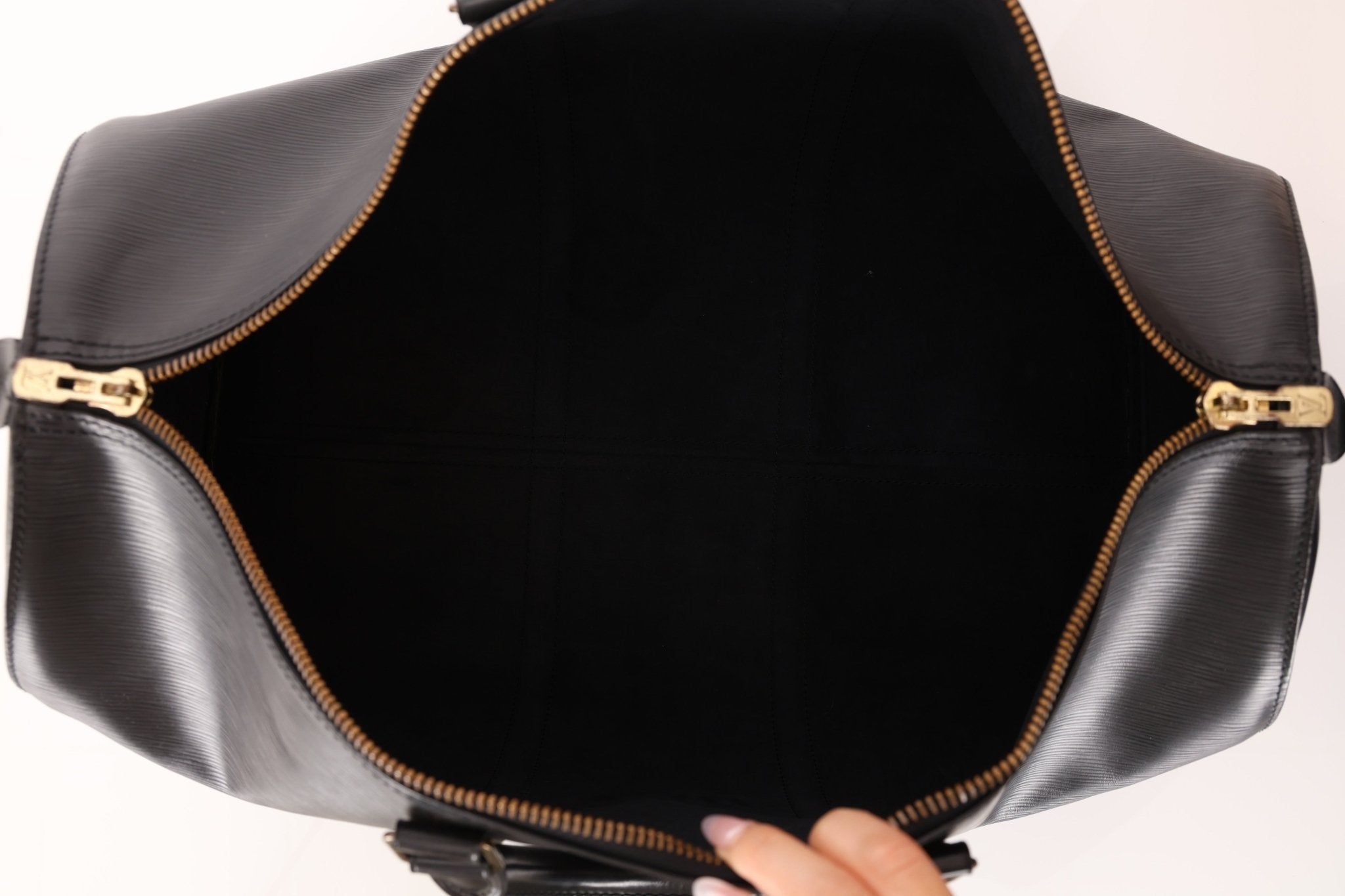 Louis Vuitton 1990 Black Epi Leather Keepall 50 - FashioNica