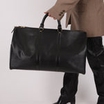Louis Vuitton 1990 Black Epi Leather Keepall 50 - FashioNica