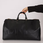 Louis Vuitton 1990 Black Epi Leather Keepall 50 - FashioNica