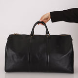 Louis Vuitton 1990 Black Epi Leather Keepall 50 - FashioNica