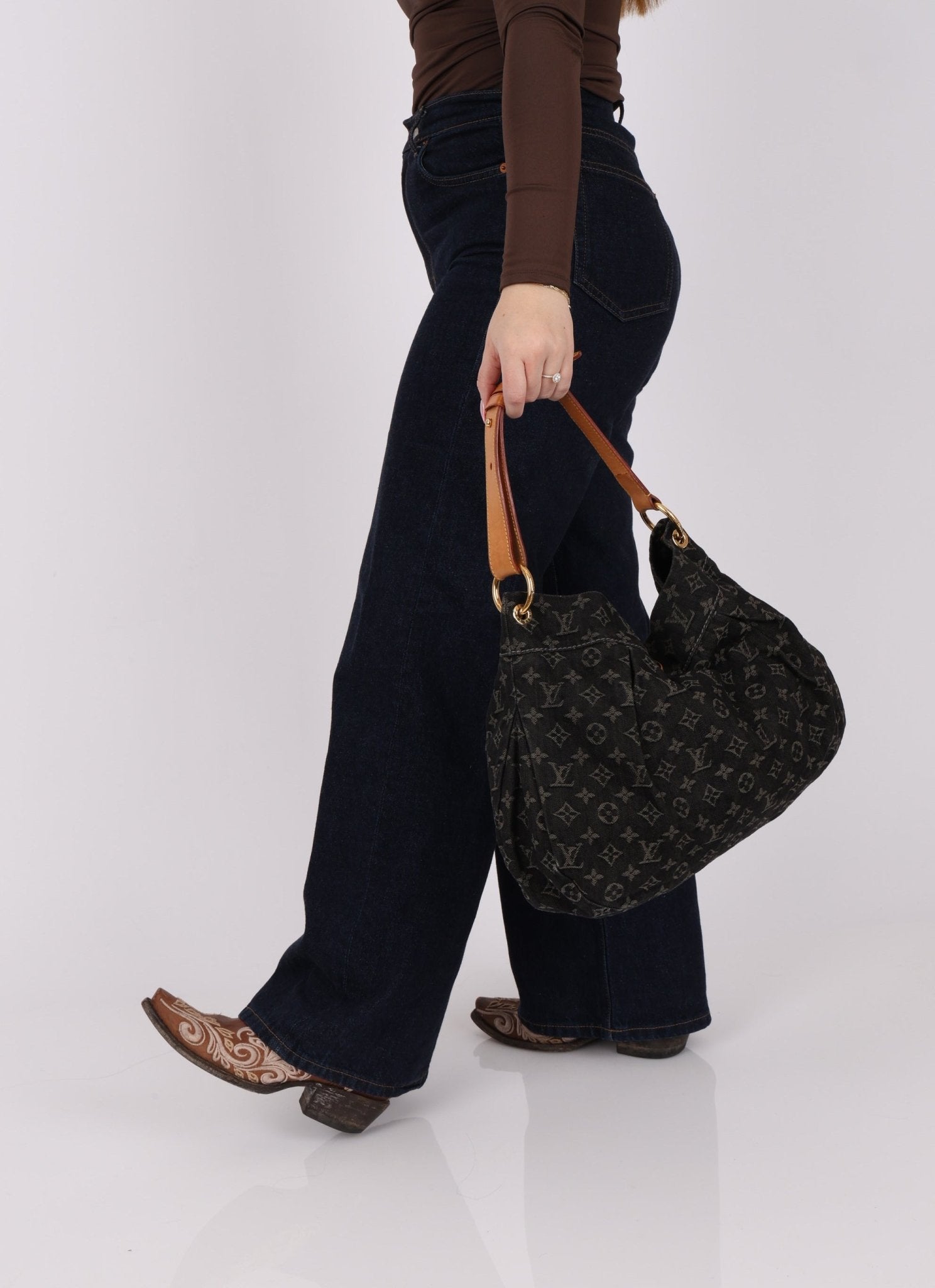 Louis Vuitton Black Denim Monogram Daily PM - FashioNica