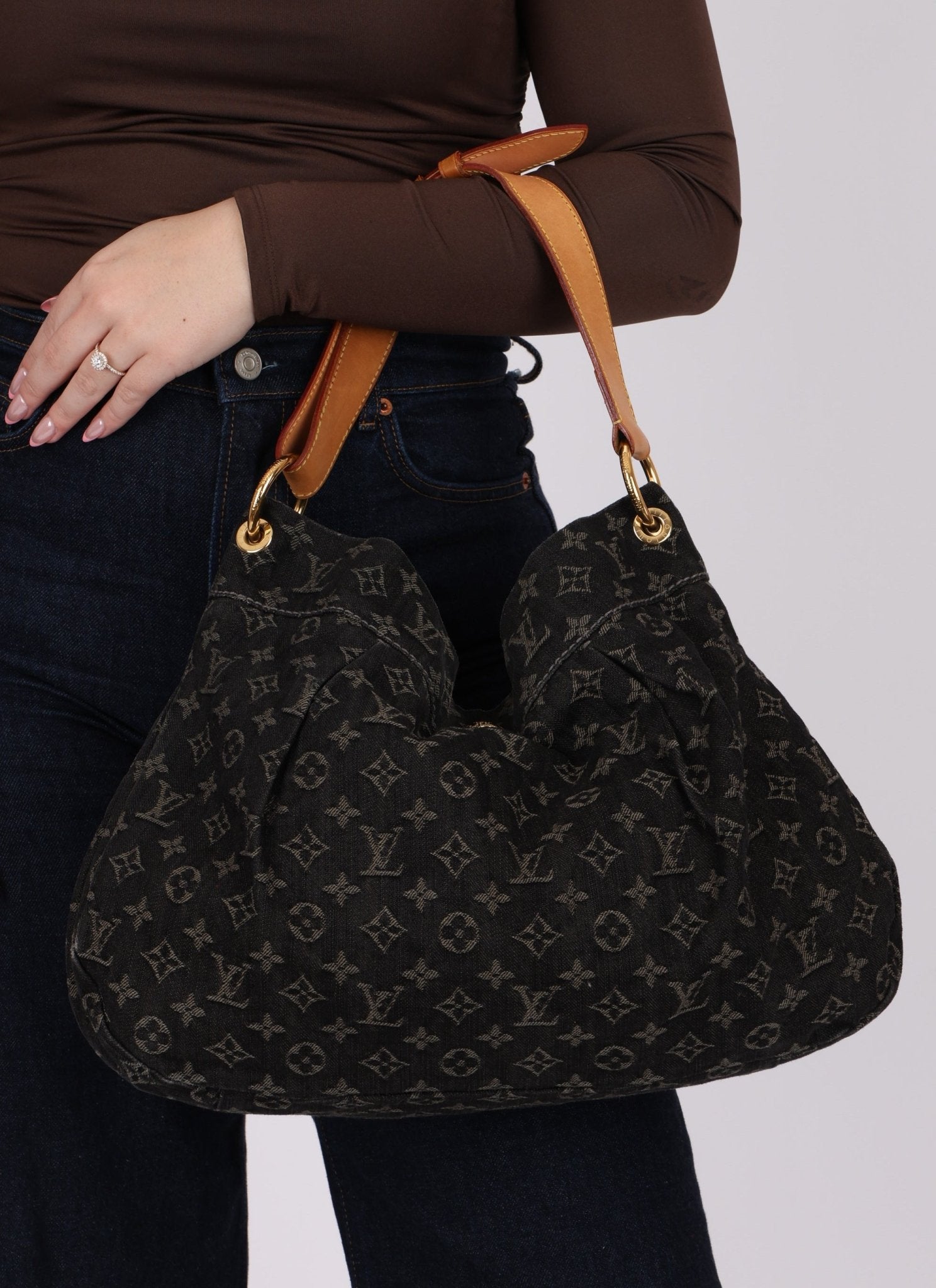 Louis Vuitton Black Denim Monogram Daily PM - FashioNica