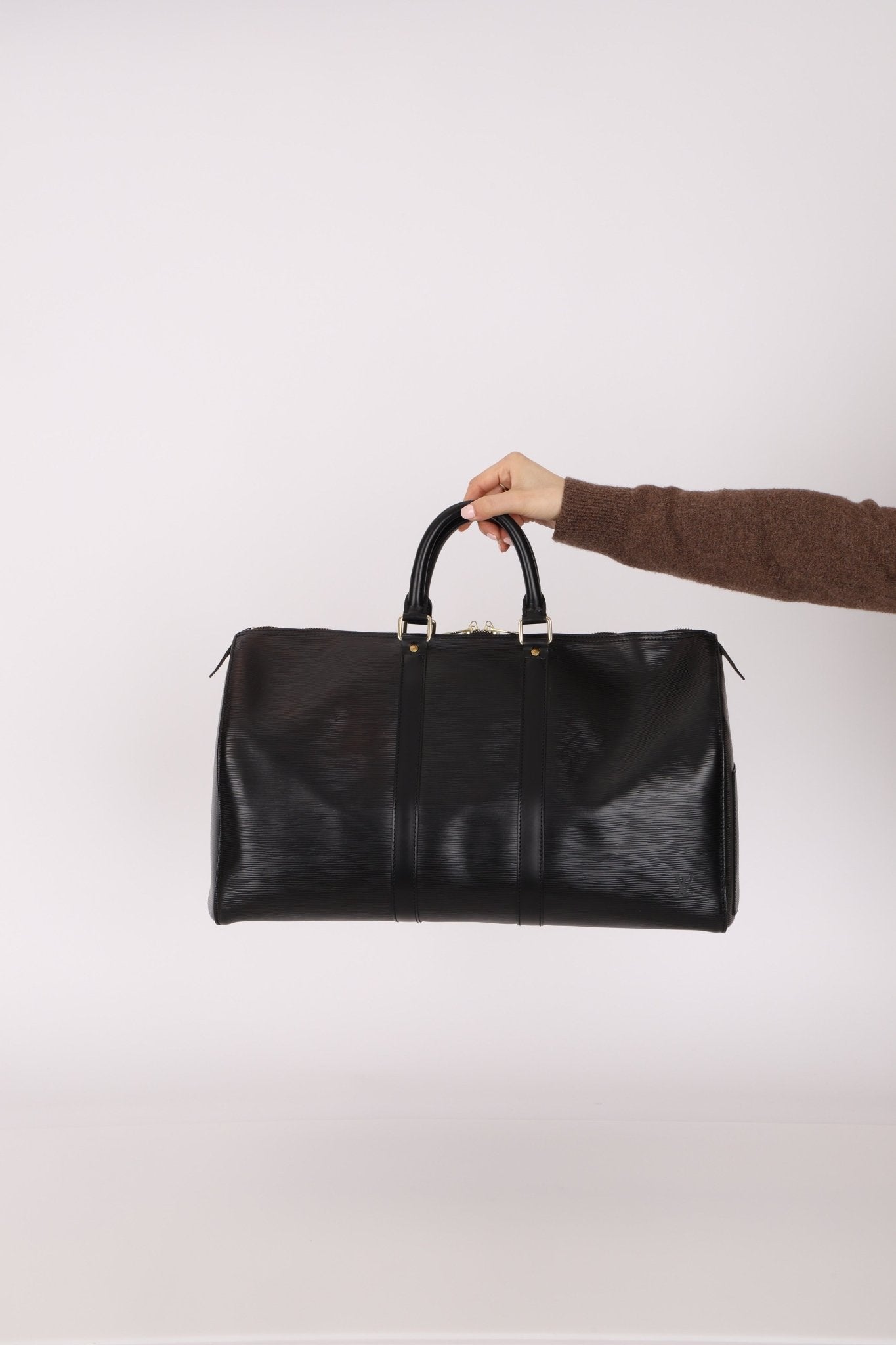 Louis Vuitton Black Epi Leather Keepall 45 - FashioNica