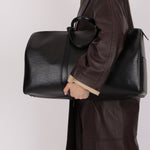 Louis Vuitton Black Epi Leather Keepall 45 - FashioNica