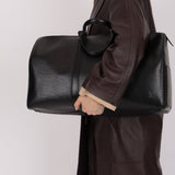 Louis Vuitton Black Epi Leather Keepall 45 - FashioNica