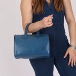 Louis Vuitton Blue Epi Speedy 30 - FashioNica
