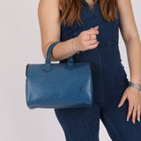 Louis Vuitton Blue Epi Speedy 30 - FashioNica