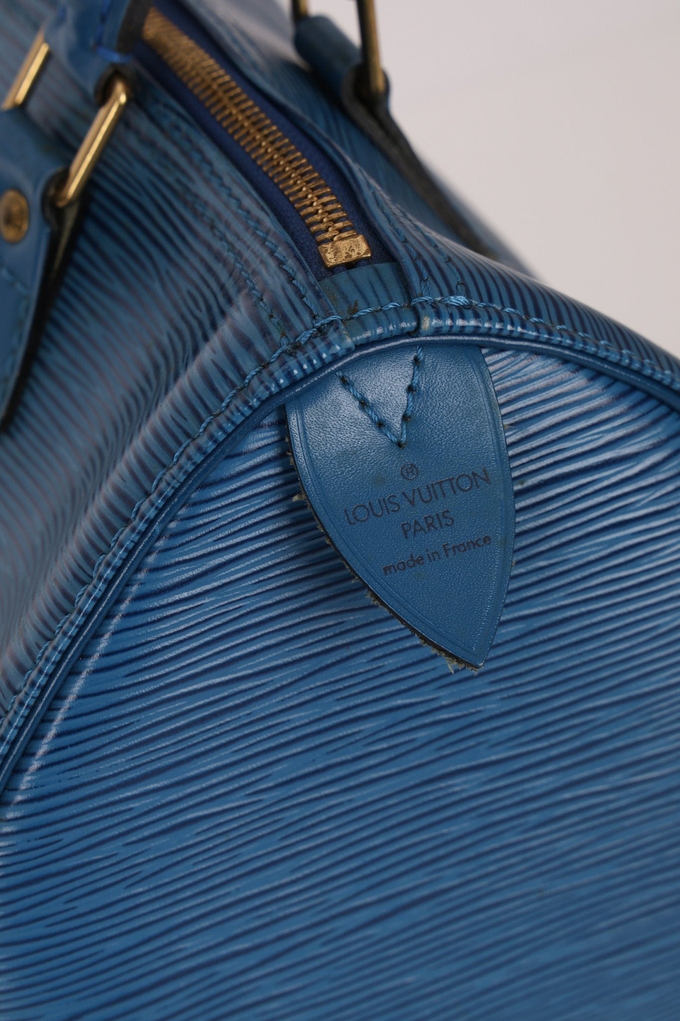 Louis Vuitton Blue Epi Speedy 30 - FashioNica