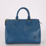Louis Vuitton Blue Epi Speedy 30 - FashioNica
