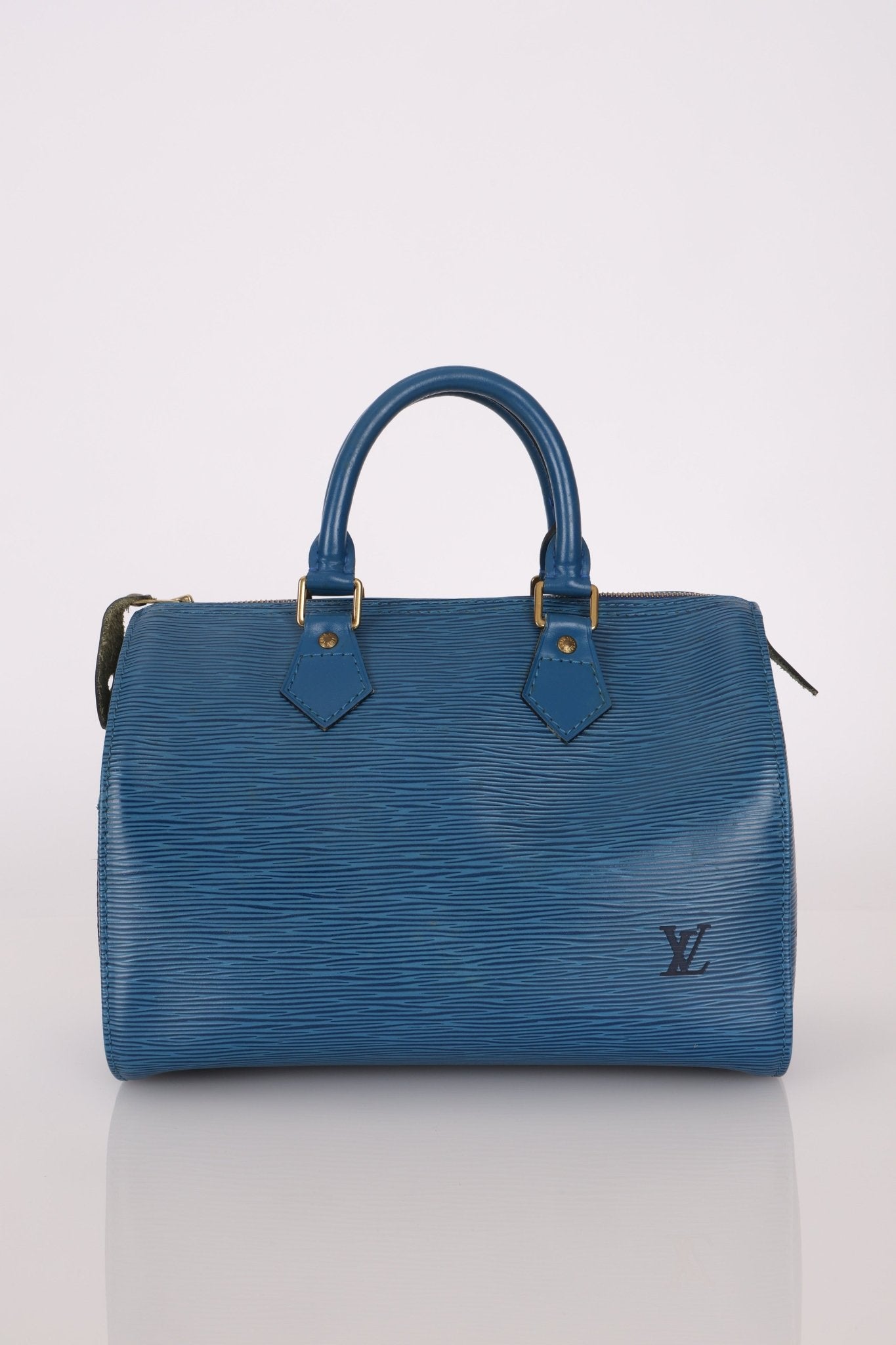 Louis Vuitton Blue Epi Speedy 30 - FashioNica