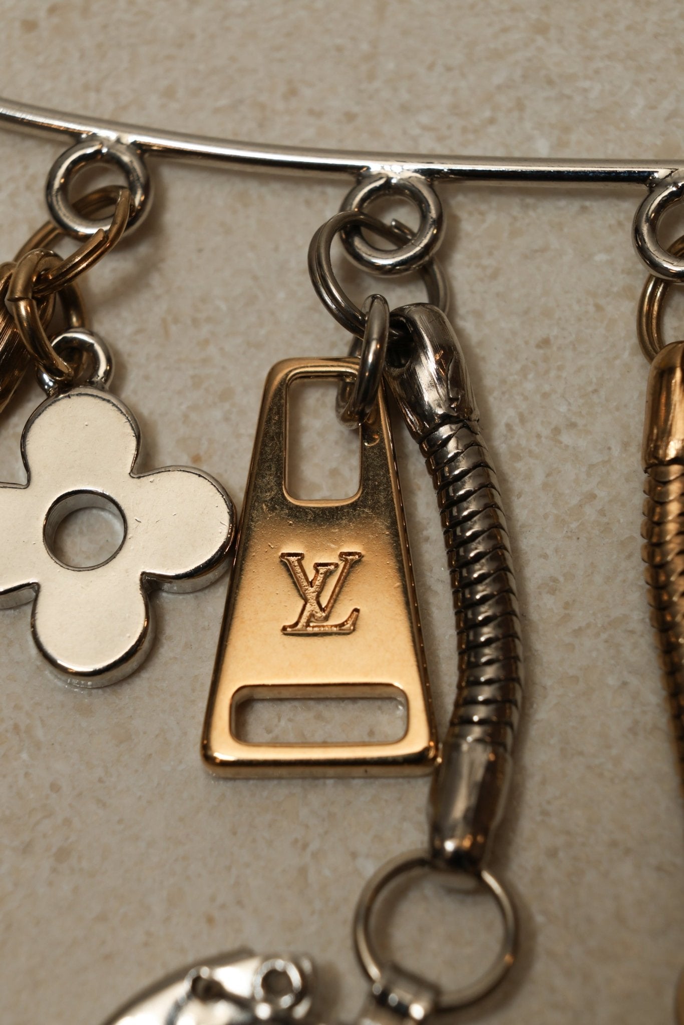 Louis Vuitton Charms Safety Pin Brooch - FashioNica