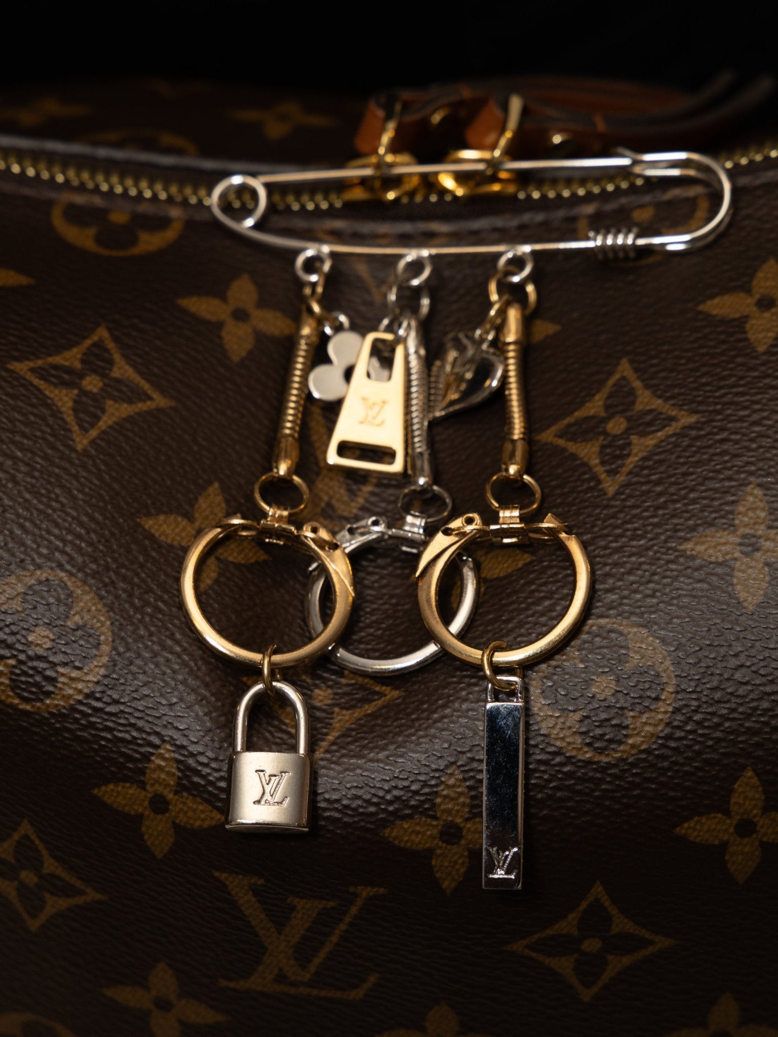 Louis Vuitton Charms Safety Pin Brooch - FashioNica